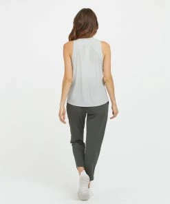 Spanx Go Lightly Ribbed Mock Neck Tank Shop All Activewear