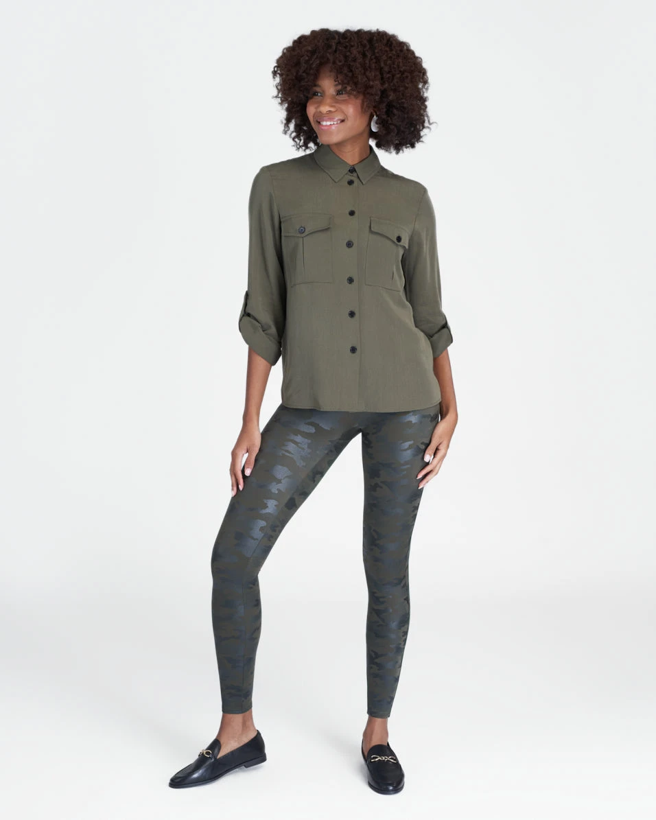 Spanx Faux Leather Camo Leggings 9 Spanx Faux Leather Camo Leggings