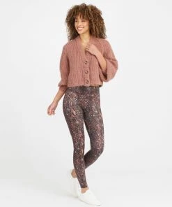 Spanx Faux Leather Snake Shine Leggings Shop All Clothing