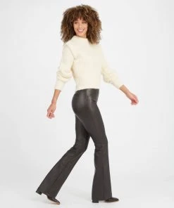 Spanx New Arrivals Leather-Like Flare Pant