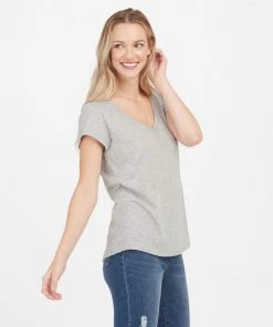 Spanx The Summer Shop Pima Cotton V-Neck Tee