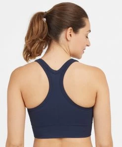 Spanx Seamless Sculpt Chevron Ribbed Longline Medium Impact Sports Bra 24 Spanx Seamless Sculpt Chevron Ribbed Longline Medium Impact Sports Bra