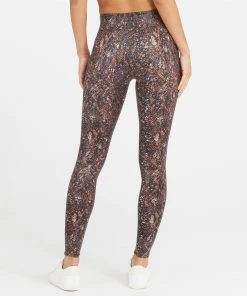 Spanx Faux Leather Snake Shine Leggings Shop All Clothing