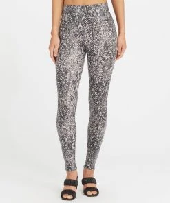 Spanx Faux Leather Snake Shine Leggings Shop All Clothing