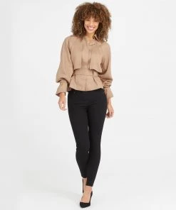 Spanx Ankle Skinny Jeans, Clean Black Best Sellers