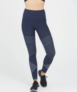Spanx Look At Me Now Seamless Moto Leggings, Indigo Sky Comfy Essentials