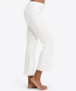 Spanx Shop All Sale White Cropped Flare Jeans
