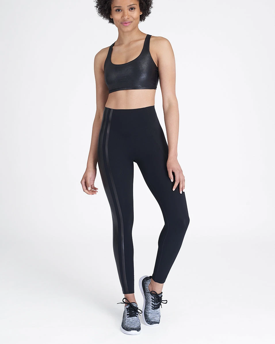 Spanx Every.Wear Gloss Side Stripe Leggings Active 3 Spanx Every.Wear Gloss Side Stripe Leggings Active
