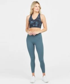 Spanx Printed Longline Medium Impact Sports Bra Shop All Activewear
