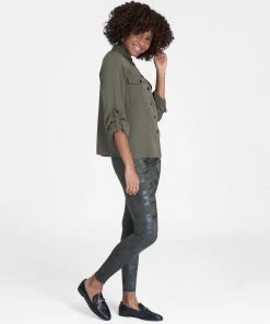 Spanx Faux Leather Camo Leggings 22 Spanx Faux Leather Camo Leggings