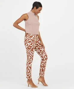 Spanx New Arrivals On-the-Go Printed Ankle Slim Straight Pant