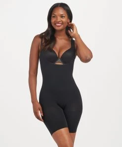 Spanx Power Open-Bust Mid-Thigh Bodysuit Shop All Shapewear 18 Spanx Power Open-Bust Mid-Thigh Bodysuit Shop All Shapewear