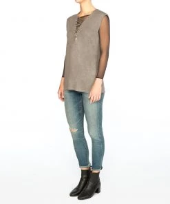 Spanx® Sheer Fashion Mesh Thong Bodysuit