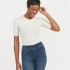 Spanx New Arrivals Suit Yourself Ribbed Crew Neck Short Sleeve Bodysuit