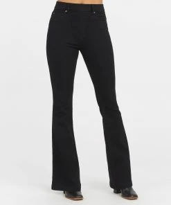 Spanx Back In Stock Flare Jeans, Clean Black 13 Spanx Back In Stock Flare Jeans, Clean Black