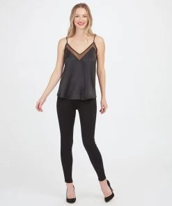 Spanx Shop All Clothing Satin Mesh V-Neck Cami 21 Spanx Shop All Clothing Satin Mesh V-Neck Cami