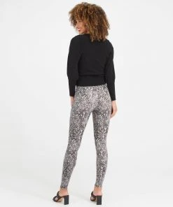 Spanx Faux Leather Snake Shine Leggings Shop All Clothing