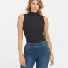 Spanx Suit Yourself Ribbed Mock Neck Sleeveless Bodysuit 2 Spanx Suit Yourself Ribbed Mock Neck Sleeveless Bodysuit