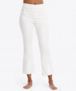 Spanx Shop All Sale White Cropped Flare Jeans