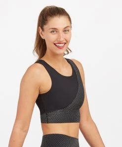 Spanx Every.Wear Reflective Crop Top Shop All Activewear 10 Spanx Every.Wear Reflective Crop Top Shop All Activewear