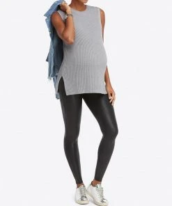Spanx Mama Faux Leather Leggings