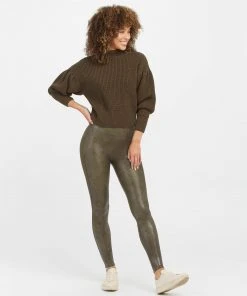 Spanx Faux Leather Croc Shine Leggings