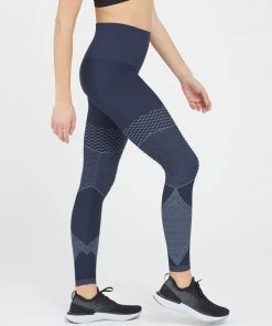 Spanx Look At Me Now Seamless Moto Leggings, Indigo Sky Comfy Essentials