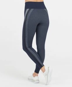 Spanx Look At Me Now Seamless Track Stripe Leggings
