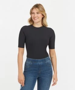 Spanx New Arrivals Suit Yourself Ribbed Crew Neck Short Sleeve Bodysuit 14 Spanx New Arrivals Suit Yourself Ribbed Crew Neck Short Sleeve Bodysuit