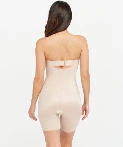 Spanx Suit Your Fancy Strapless Cupped Mid-Thigh Bodysuit Bodysuits 18 Spanx Suit Your Fancy Strapless Cupped Mid-Thigh Bodysuit Bodysuits