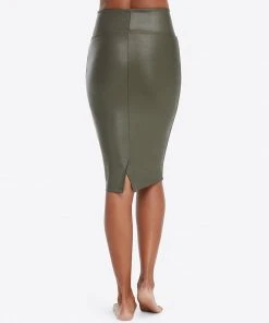 Spanx Faux Leather Pencil Skirt