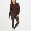 Spanx Faux Leather Croc Shine Leggings 2 Spanx Faux Leather Croc Shine Leggings