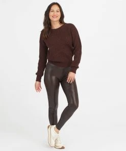 Spanx Faux Leather Croc Shine Leggings