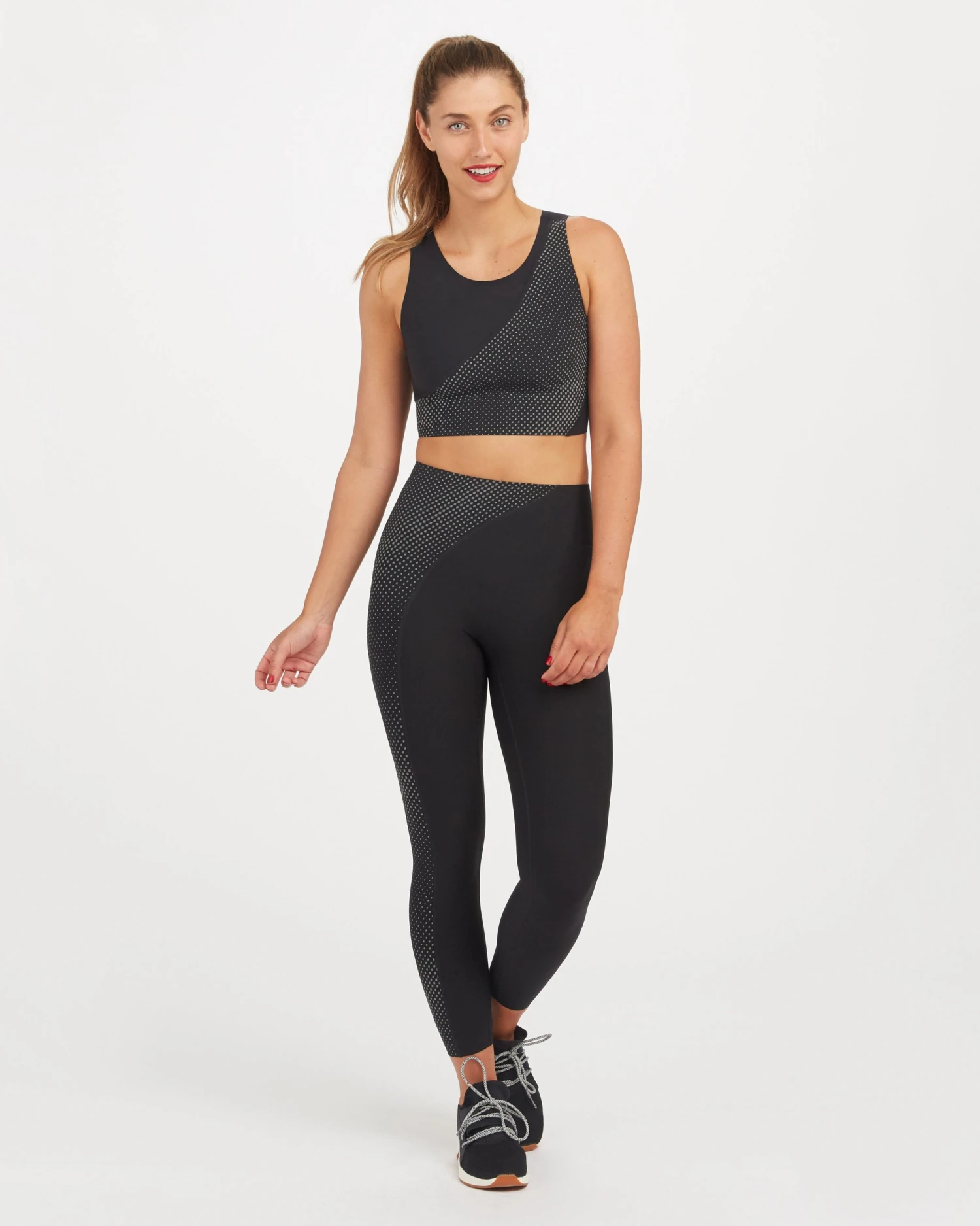 Spanx Every.Wear Reflective Crop Top Shop All Activewear 5 Spanx Every.Wear Reflective Crop Top Shop All Activewear