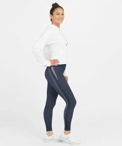 Spanx Look At Me Now Seamless Track Stripe Leggings