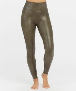 Spanx Faux Leather Croc Shine Leggings