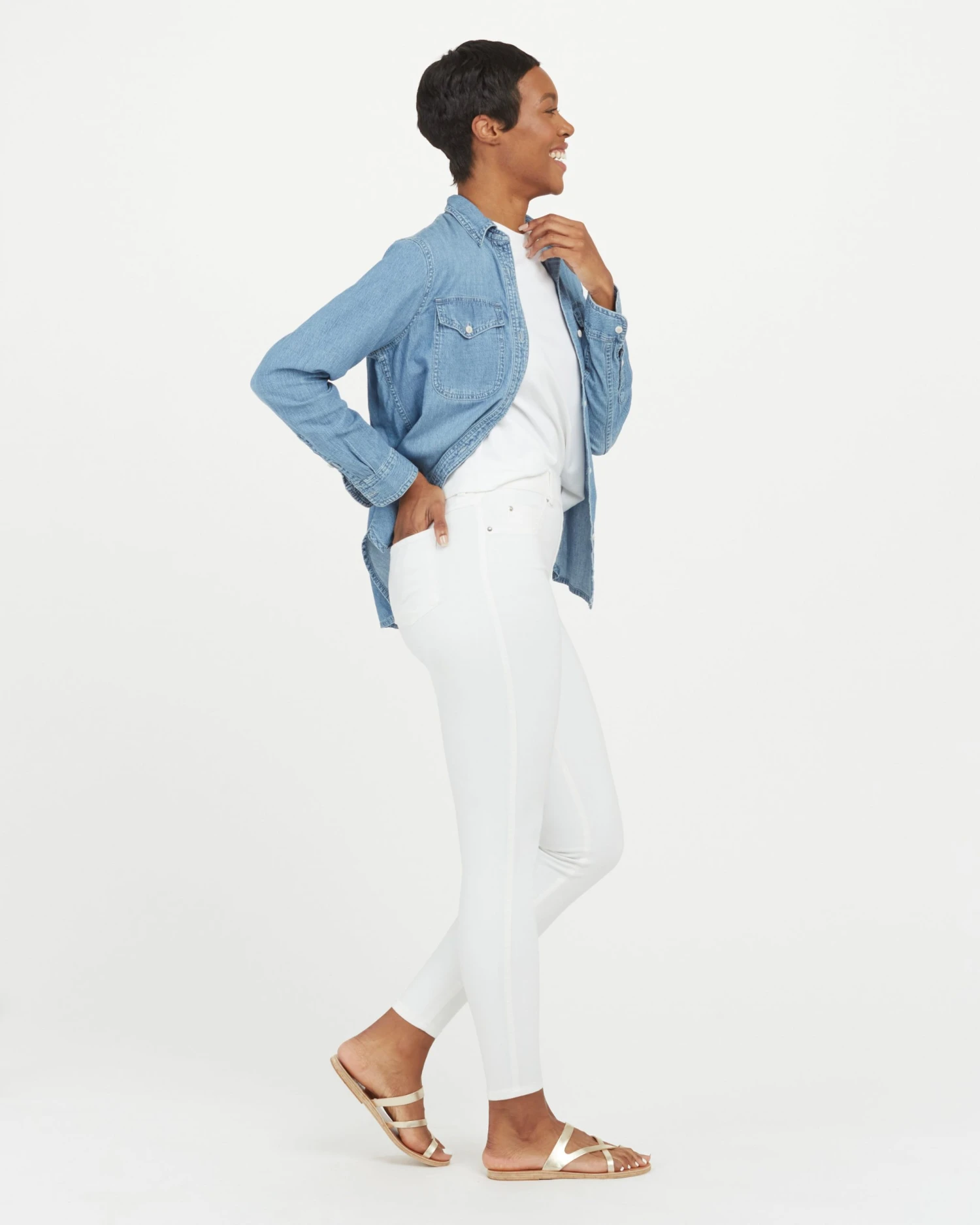 Spanx Ankle Skinny Jeans, White 5 Spanx Ankle Skinny Jeans, White