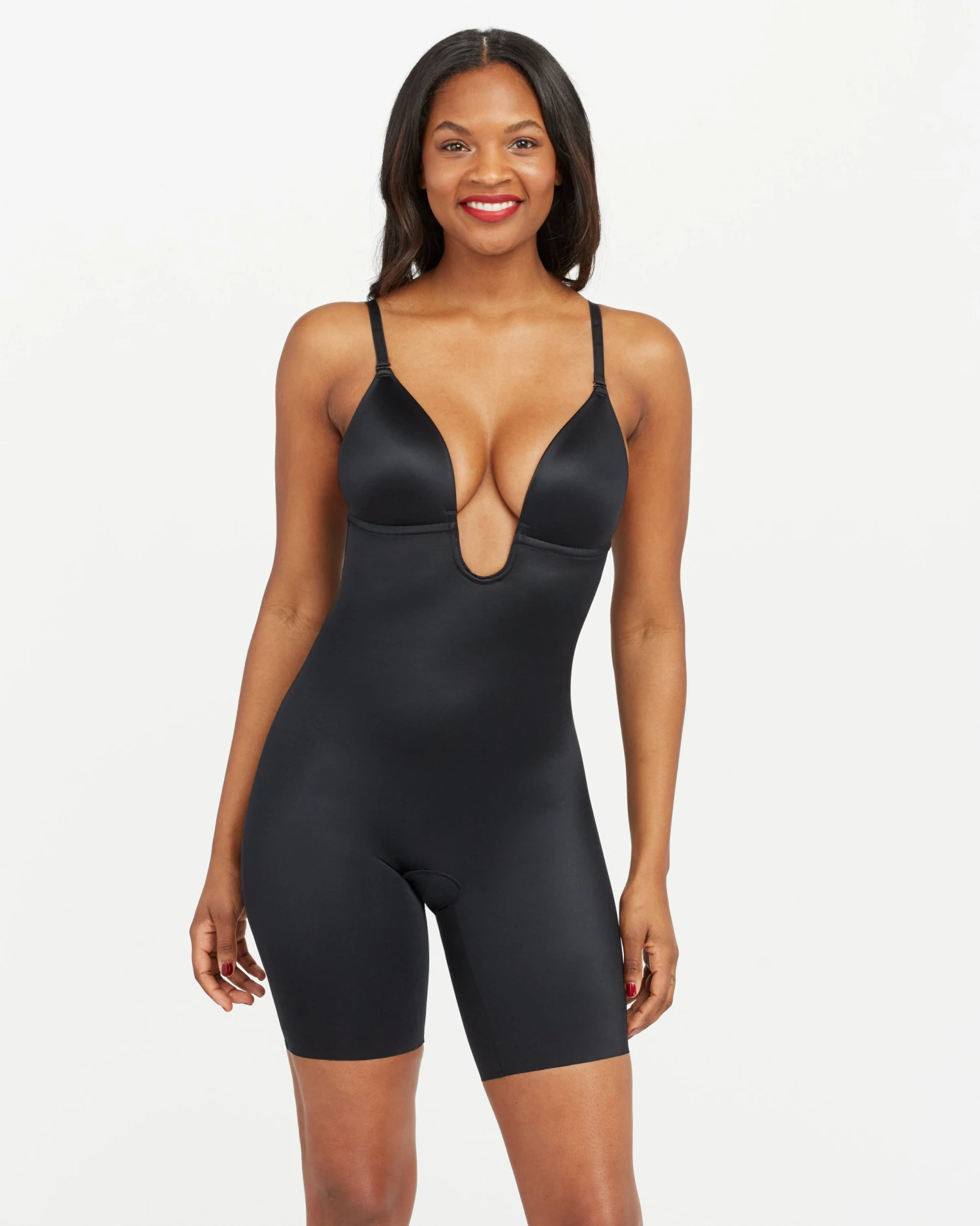 Spanx Best Sellers Suit Your Fancy Plunge Low-Back Mid-Thigh Bodysuit 10 Spanx Best Sellers Suit Your Fancy Plunge Low-Back Mid-Thigh Bodysuit