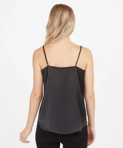 Spanx Shop All Clothing Satin Mesh V-Neck Cami 18 Spanx Shop All Clothing Satin Mesh V-Neck Cami