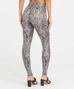 Spanx Faux Leather Snake Shine Leggings Shop All Clothing