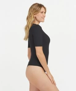 Spanx New Arrivals Suit Yourself Ribbed Crew Neck Short Sleeve Bodysuit 17 Spanx New Arrivals Suit Yourself Ribbed Crew Neck Short Sleeve Bodysuit