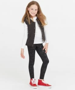 Spanx Girls Faux Leather Camo Leggings