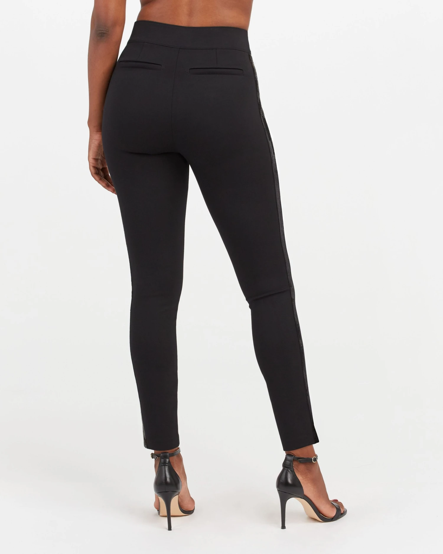 Spanx Shop All Clothing The Perfect Black Pant, Ankle Sequin Tuxedo Skinny 4 Spanx Shop All Clothing The Perfect Black Pant, Ankle Sequin Tuxedo Skinny