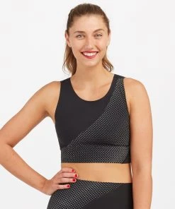 Spanx Every.Wear Reflective Crop Top Shop All Activewear