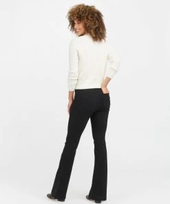 Spanx Back In Stock Flare Jeans, Clean Black 12 Spanx Back In Stock Flare Jeans, Clean Black