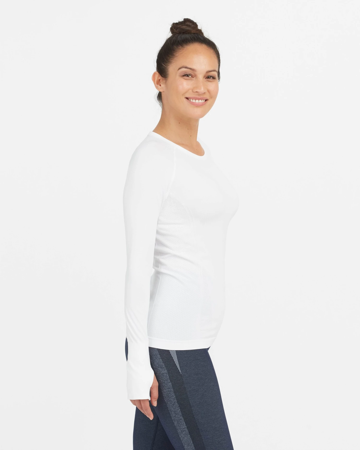 Spanx Look At Me Now Seamless Long Sleeve Tee 10 Spanx Look At Me Now Seamless Long Sleeve Tee