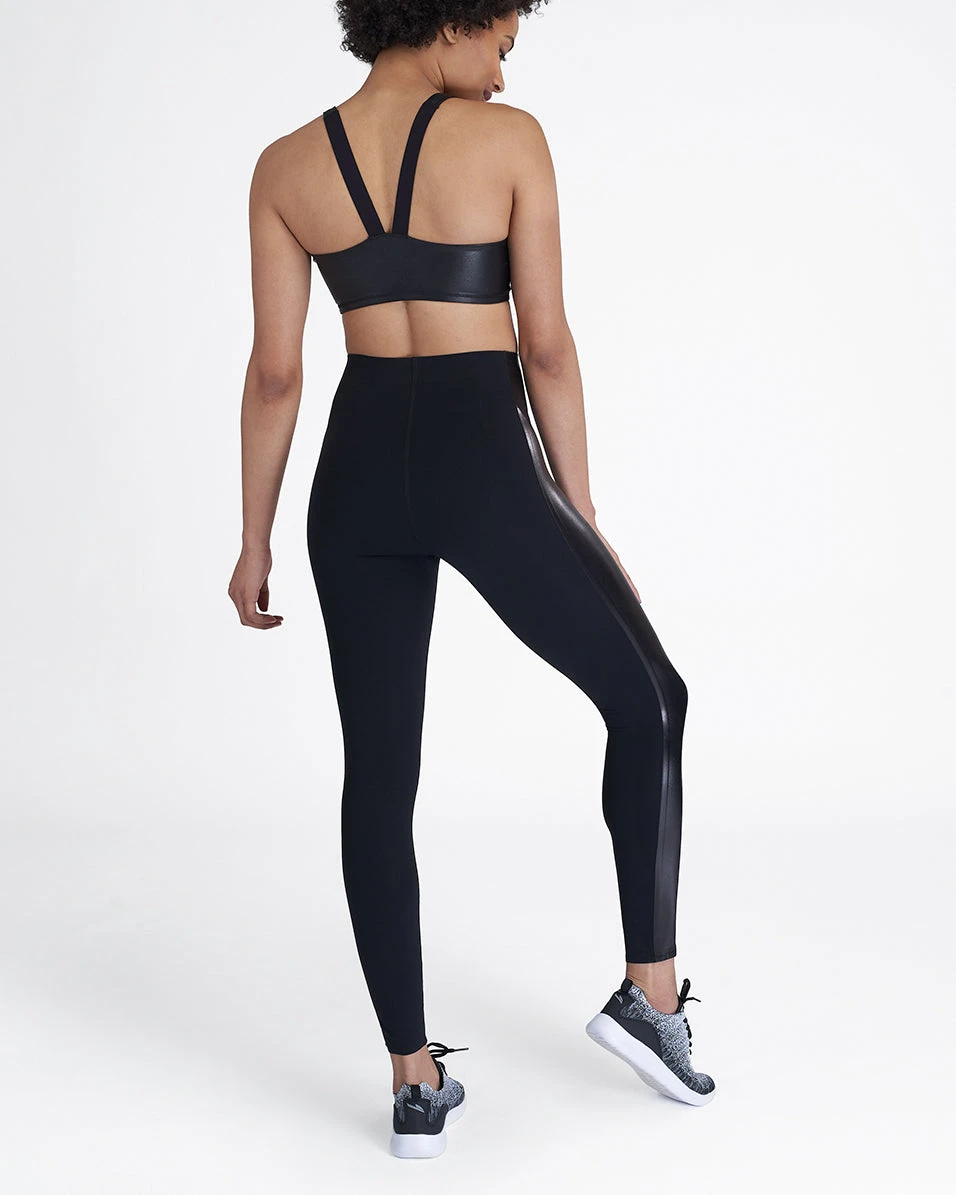Spanx Every.Wear Gloss Side Stripe Leggings Active 4 Spanx Every.Wear Gloss Side Stripe Leggings Active