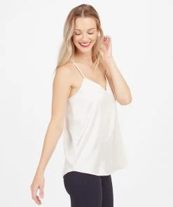 Spanx Satin V-Neck Racerback Cami 21 Spanx Satin V-Neck Racerback Cami