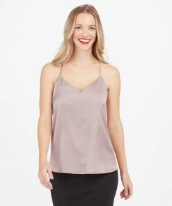 Spanx Satin V-Neck Racerback Cami 23 Spanx Satin V-Neck Racerback Cami