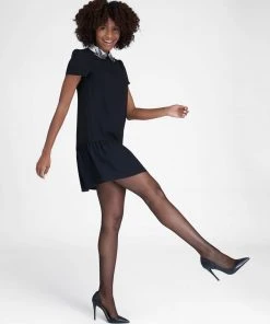 Spanx Micro-Fishnet Mid-Thigh Shaping Tights Hosiery